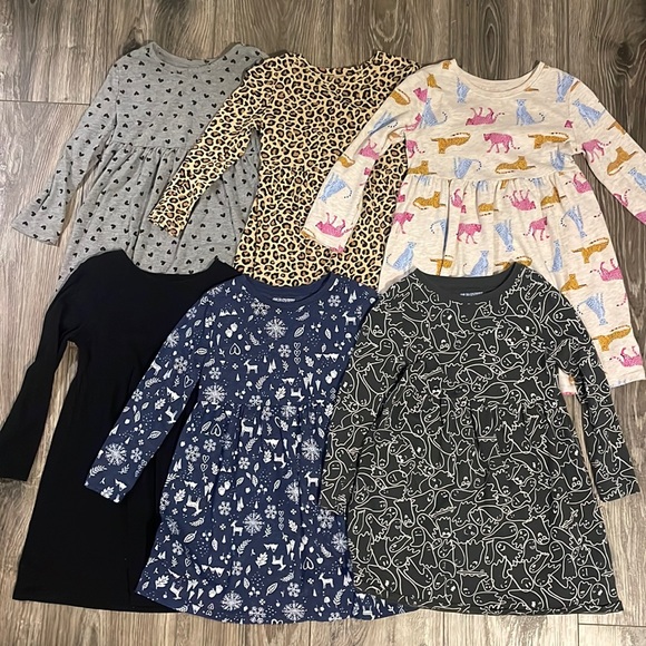 Old Navy Other - Toddler girl LS play dress bundle.